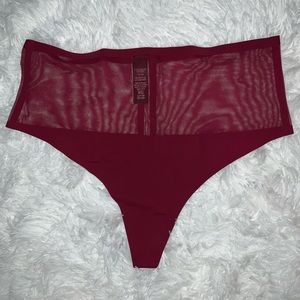 Victoria’s Secret High Waist Burgundy Thong